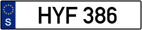 Trailer License Plate